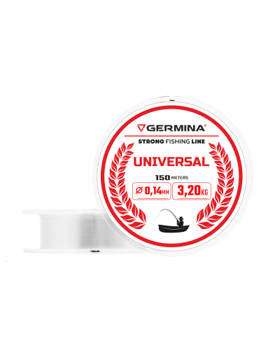 Żyłka GERMINA Universal 0.14mm 3.2kg 150m Żyłka GERMINA Universal 0.14mm 3.2kg 150m