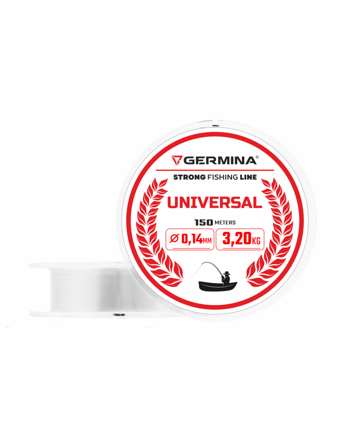 Żyłka GERMINA Universal 0.14mm 3.2kg 150m Żyłka GERMINA Universal 0.14mm 3.2kg 150m
