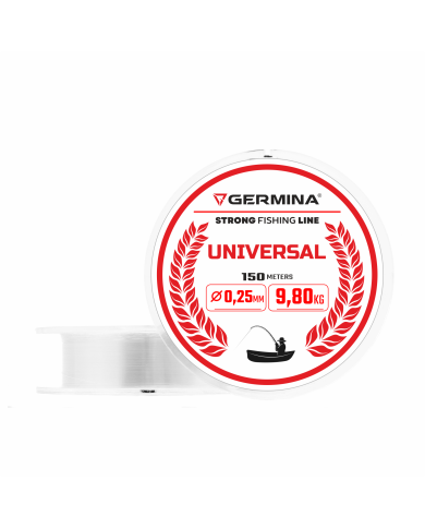 Żyłka GERMINA Universal 0.25mm 9.8kg 150m Żyłka GERMINA Universal 0.25mm 9.8kg 150m
