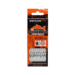 Przypony Method Feeder Rig z Bagnetem GENLOG hak 14 plecionka 0,10mm 10cm