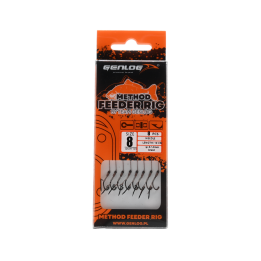 Przypony Method Feeder Rig z Igłą GENLOG hak 8 plecionka 0,14mm 10cm