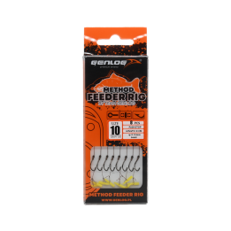 Przypony Method Feeder Rig z Push Stopem GENLOG hak 10 plecionka 0,12mm 8cm