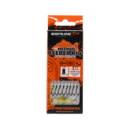 Przypony Method Feeder Rig z Push Stopem GENLOG hak 8 plecionka 0,14mm 10cm