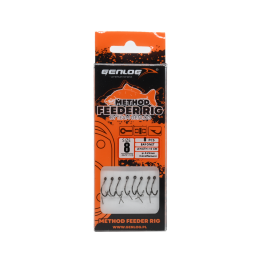 Przypony Method Feeder Rig z Bagnetem GENLOG hak 8 żyłka 0,25mm 10cm