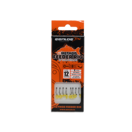 Przypony Method Feeder Rig z Gumką GENLOG hak 12 żyłka 0,23mm 10cm