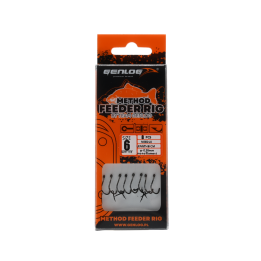Przypony Method Feeder Rig z Igłą GENLOG hak 6 żyłka 0,28mm 8cm