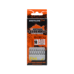 Przypony Method Feeder Rig z Push Stopem GENLOG hak 10 żyłka 0,23mm 8cm