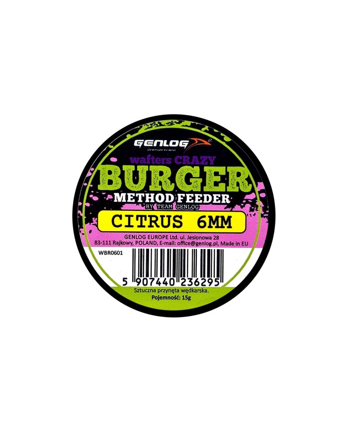 Crazy Wafters Burger GENLOG Citrus 6mm 15g