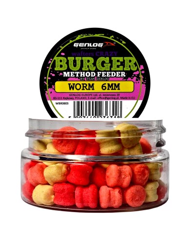 Crazy Wafters Burger GENLOG Worm 6mm 15g Crazy Wafters Burger GENLOG Worm 6mm 15g