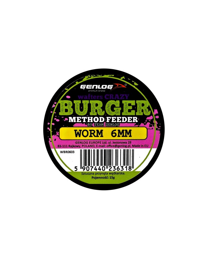 Crazy Wafters Burger GENLOG Worm 6mm 15g