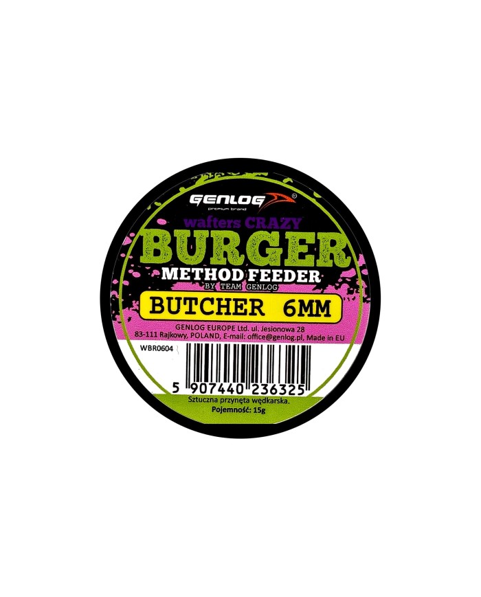 Crazy Wafters Burger GENLOG Butcher 6mm 15g Crazy Wafters Burger GENLOG Butcher 6mm 15g