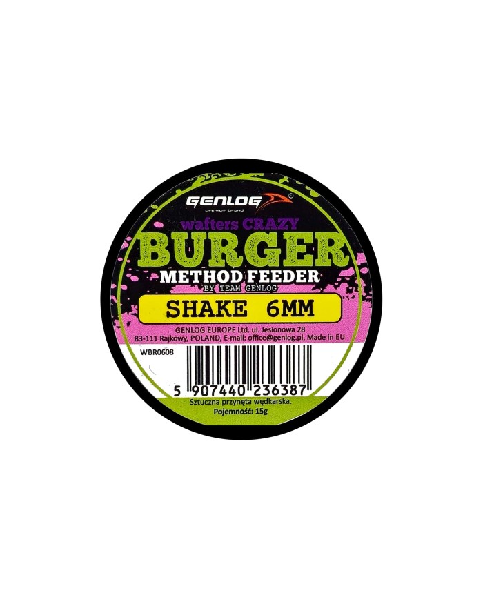 Crazy Wafters Burger GENLOG Shake 6mm 15g Crazy Wafters Burger GENLOG Shake 6mm 15g
