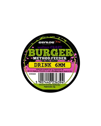 Crazy Wafters Burger GENLOG Drink 6mm 15g Crazy Wafters Burger GENLOG Drink 6mm 15g