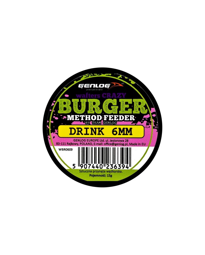 Crazy Wafters Burger GENLOG Drink 6mm 15g