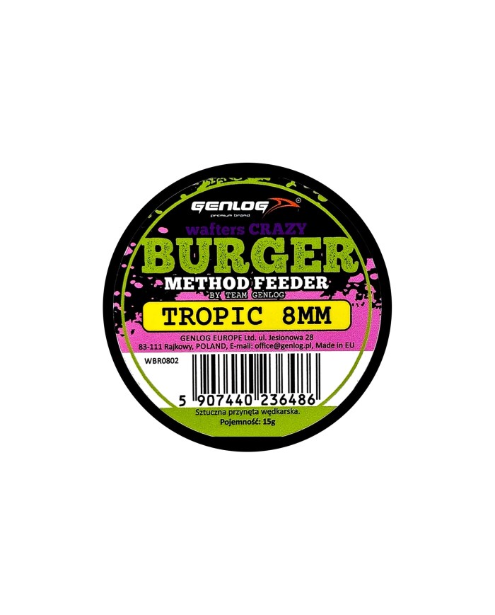 Crazy Wafters Burger GENLOG Tropic 8mm 15g Crazy Wafters Burger GENLOG Tropic 8mm 15g