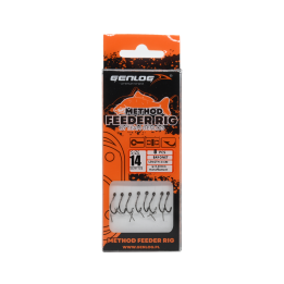 Przypony Method Feeder Rig z Bagnetem GENLOG hak 14 żyłka 0,20mm 8cm