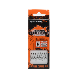 Przypony Method Feeder Rig z Bagnetem GENLOG hak 6 żyłka 0,28mm 10cm
