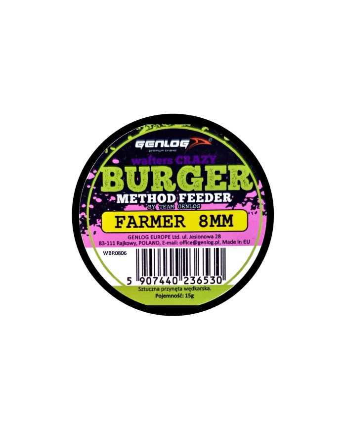 Crazy Wafters Burger GENLOG Farmer 8mm 15g Crazy Wafters Burger GENLOG Farmer 8mm 15g