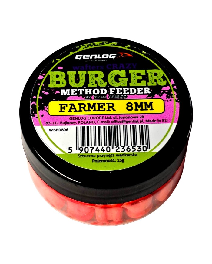 Crazy Wafters Burger GENLOG Farmer 8mm 15g Crazy Wafters Burger GENLOG Farmer 8mm 15g