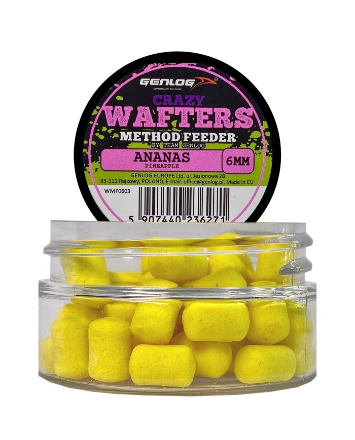 Crazy Wafters Dumbells GENLOG Ananas 6mm 15g Crazy Wafters Dumbells GENLOG Ananas 6mm 15g