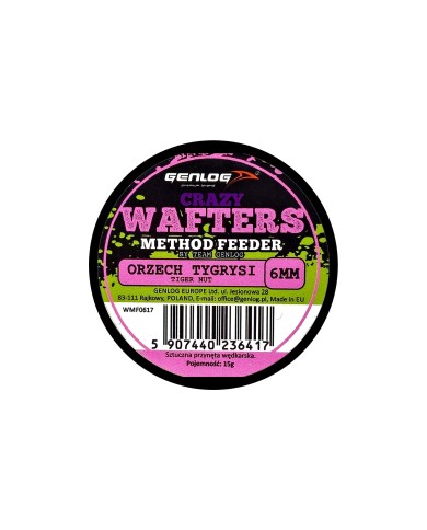 Crazy Wafters Dumbells GENLOG Orzech Tygrysi 6mm 15g Crazy Wafters Dumbells GENLOG Orzech Tygrysi 6mm 15g
