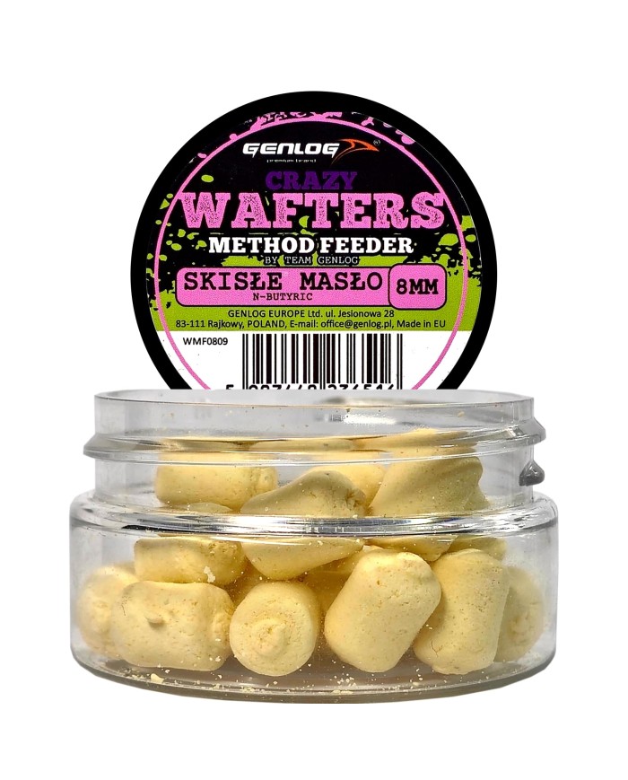 Crazy Wafters Dumbells GENLOG Skisłe Masło 8mm 15g Crazy Wafters Dumbells GENLOG Skisłe Masło 8mm 15g