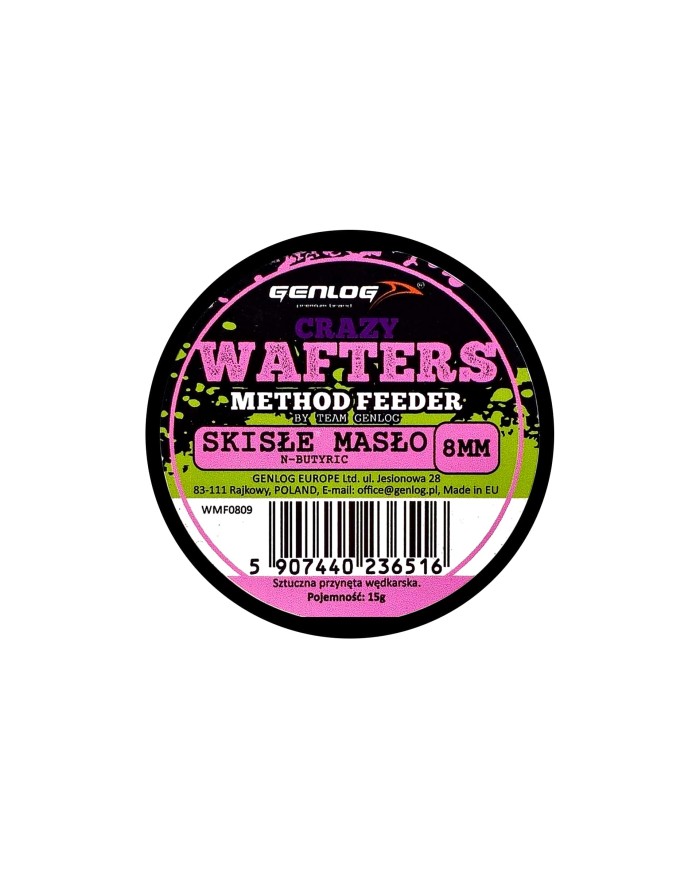 Crazy Wafters Dumbells GENLOG Skisłe Masło 8mm 15g Crazy Wafters Dumbells GENLOG Skisłe Masło 8mm 15g