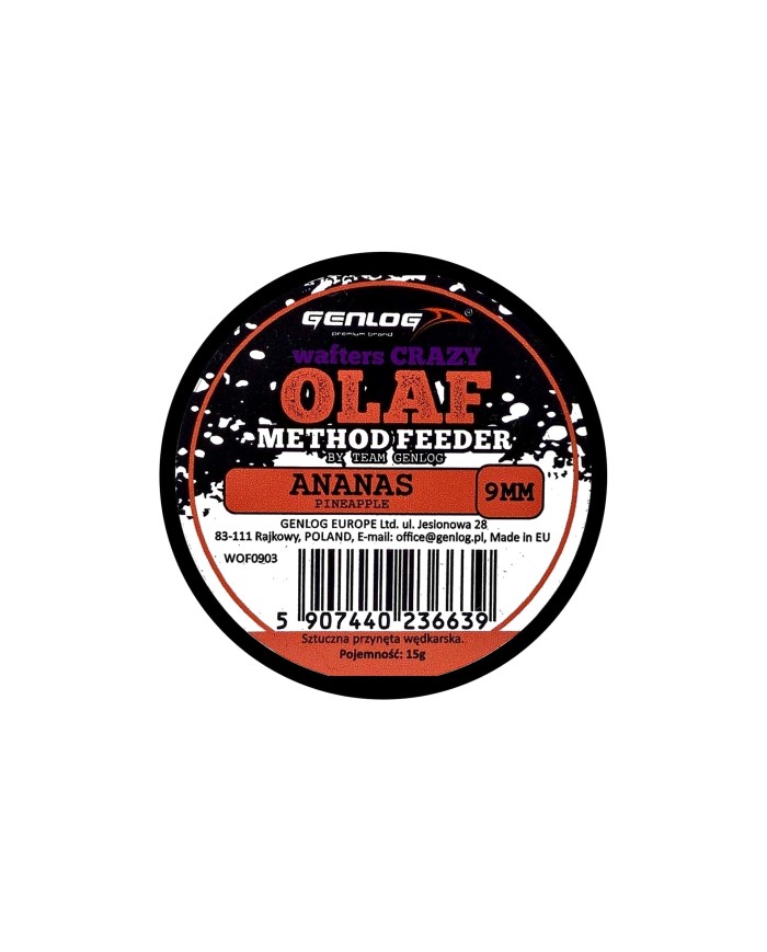 Crazy Wafters Olaf GENLOG Ananas 9mm 15g Crazy Wafters Olaf GENLOG Ananas 9mm 15g