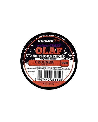 Crazy Wafters Olaf GENLOG Czosnek 9mm 15g Crazy Wafters Olaf GENLOG Czosnek 9mm 15g