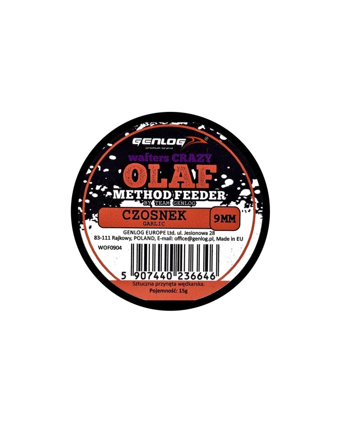 Crazy Wafters Olaf GENLOG Czosnek 9mm 15g Crazy Wafters Olaf GENLOG Czosnek 9mm 15g