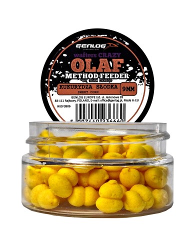 Crazy Wafters Olaf GENLOG Kukurydza Słodka 9mm 15g Crazy Wafters Olaf GENLOG Kukurydza Słodka 9mm 15g