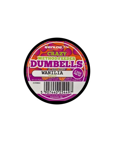 Crazy Dumbells Pop-Up GENLOG Wanilia 6mm 10g Crazy Dumbells Pop-Up GENLOG Wanilia 6mm 10g