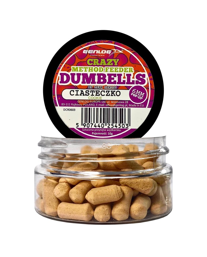 Crazy Dumbells Pop-Up GENLOG Ciasteczko 6mm 10g Crazy Dumbells Pop-Up GENLOG Ciasteczko 6mm 10g