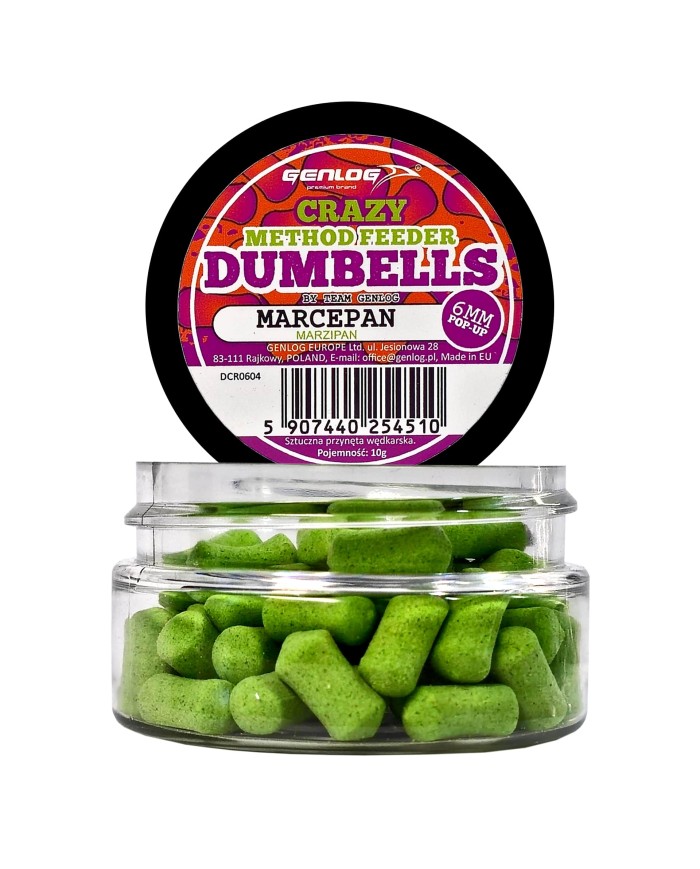 Crazy Dumbells Pop-Up GENLOG Marcepan 6mm 10g Crazy Dumbells Pop-Up GENLOG Marcepan 6mm 10g