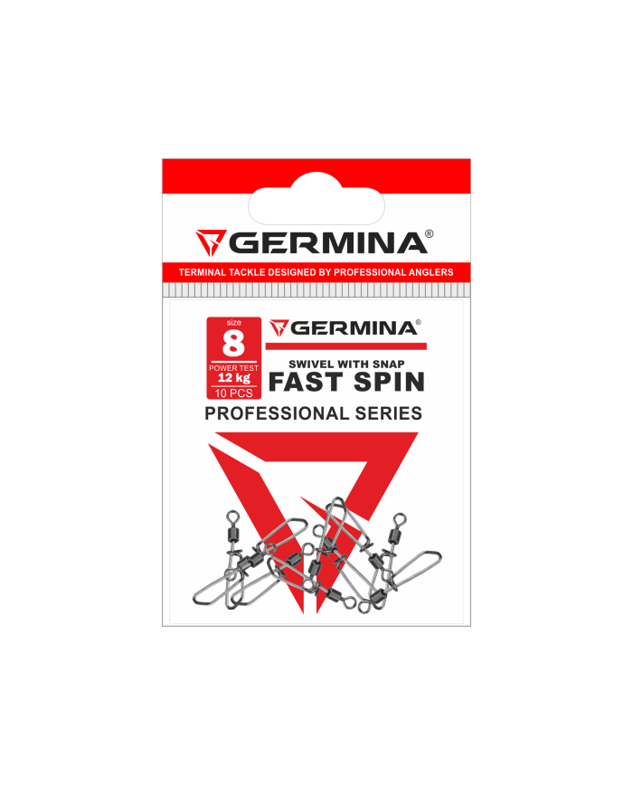 Agrafka GERMINA Fast Spin nr 8 - op. 10 szt.
