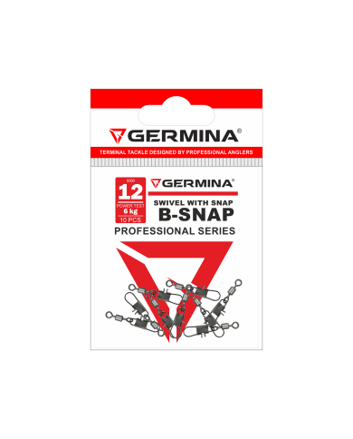 Agrafka z krętlikiem GERMINA B-Snap nr 12 - op. 10 szt.