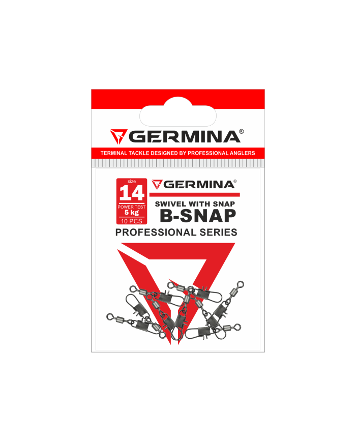 Agrafka z krętlikiem GERMINA B-Snap nr 14 - op. 10 szt.
