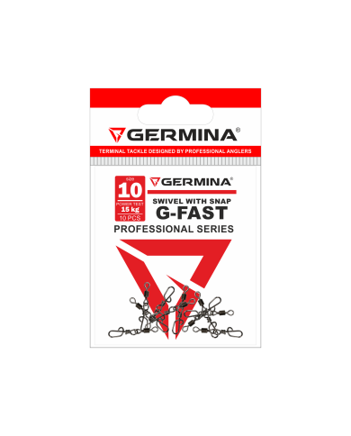 Agrafka z krętlikiem GERMINA G-Fast nr 10 - op. 10 szt.