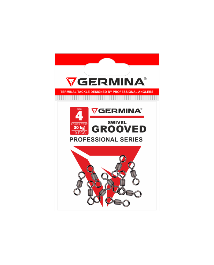 Krętlik GERMINA Grooved Swivel nr 4 - op. 10 szt. Krętlik GERMINA Grooved Swivel nr 4 - op. 10 szt.