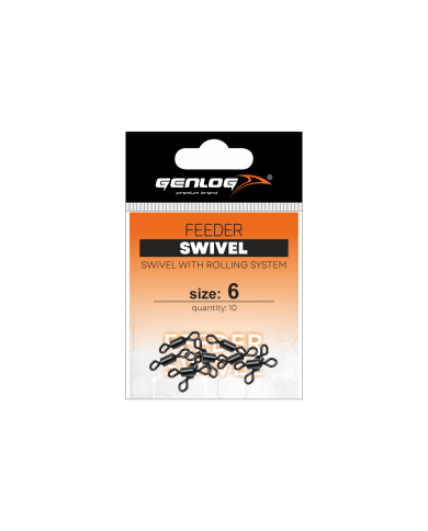 Krętlik GENLOG Feeder Swivel nr 6 - op. 10 szt. Krętlik GENLOG Feeder Swivel nr 6 - op. 10 szt.