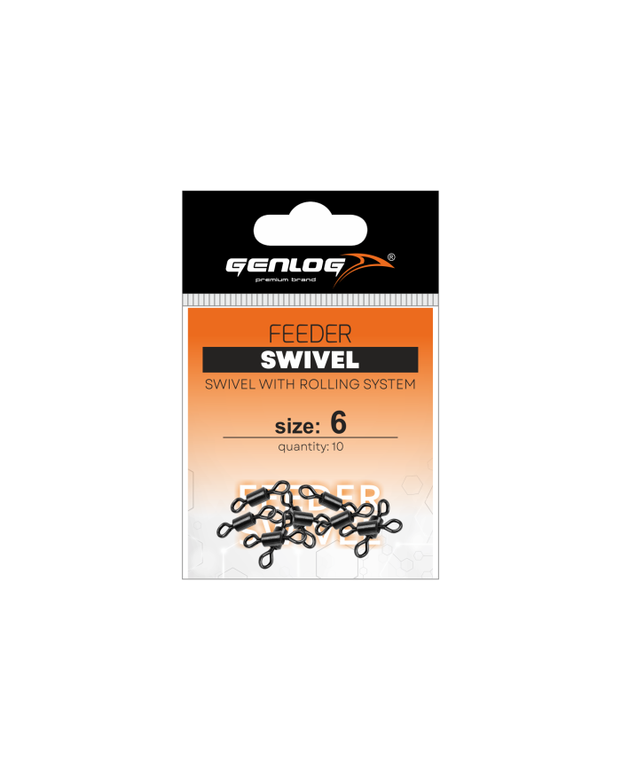 Krętlik GENLOG Feeder Swivel nr 6 - op. 10 szt.
