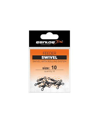 Krętlik GENLOG Feeder Swivel nr 10 - op. 10 szt.