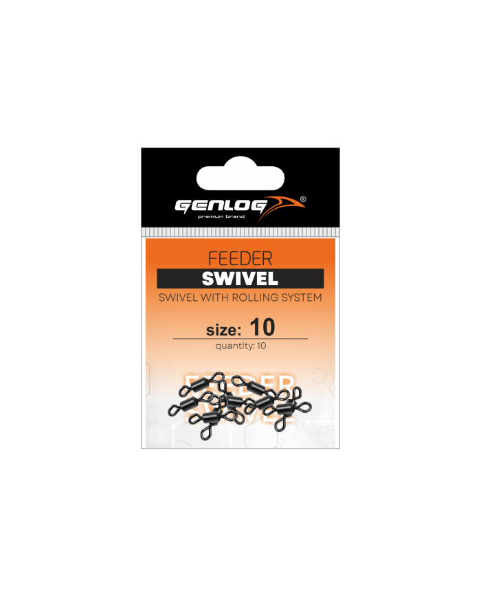 Krętlik GENLOG Feeder Swivel nr 10 - op. 10 szt.