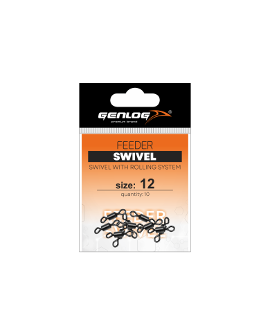 Krętlik GENLOG Feeder Swivel nr 12 - op. 10 szt.