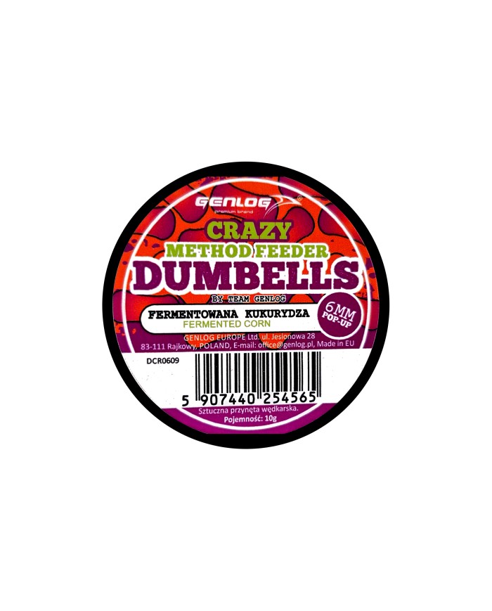Crazy Dumbells Pop-Up GENLOG Fermentowana Kukurydza 6mm 10g