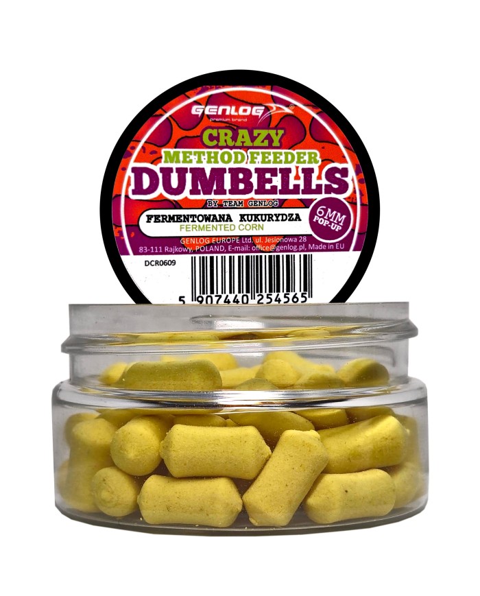 Crazy Dumbells Pop-Up GENLOG Fermentowana Kukurydza 6mm 10g