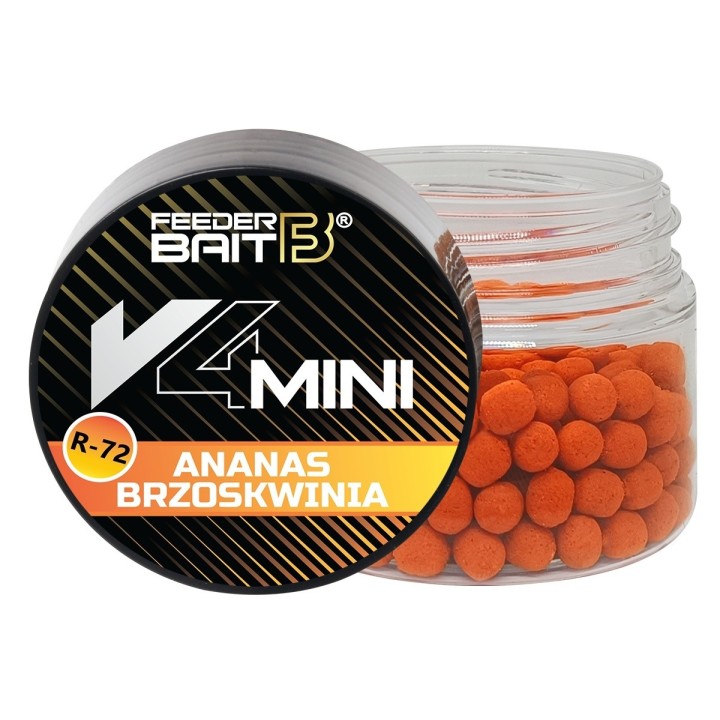 Wafters V4 Mini FEEDER BAIT - R-72 Ananas & Brzoskwinia 4mm