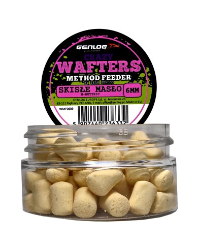 Crazy Wafters Dumbells GENLOG Skisłe Masło 6mm 15g Crazy Wafters Dumbells GENLOG Skisłe Masło 6mm 15g