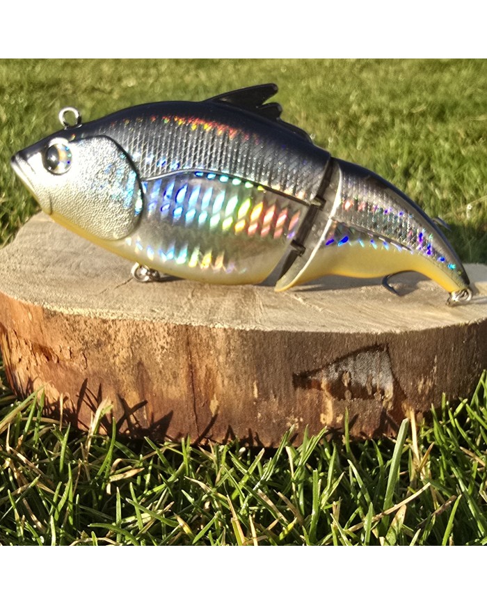 Wobler GERMINA Pike Buster 11,5cm 45,5g Silver Bleak - Floating