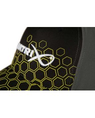 Matrix Hex Print Baseball Cap  - Black